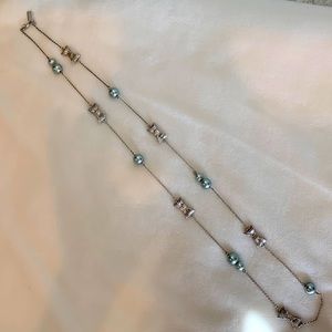 Kate Spade Necklace (silver & gray)